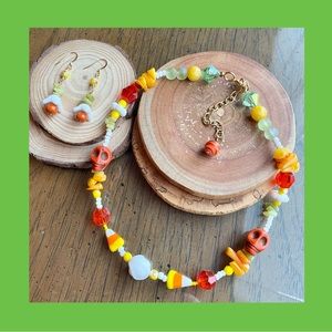 Day of the Dead, Halloween or anytime handmade jewelry set